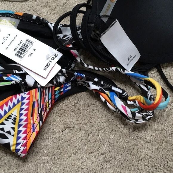 PILYQ mixed bikini. 36B/S-bottom. NWT - Picture 5 of 6